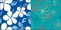 Vector flowers background material and practical