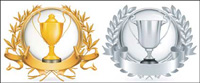 Yellow Gold trophy vector material