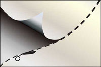 Paper cut vector material