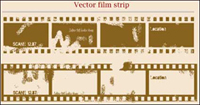 Mottled old film vector