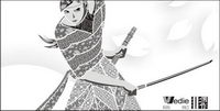 Sakura? Warrior? Decoration? Vector? Pattern?