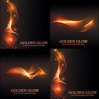 Blazing golden light Vector