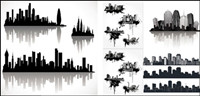 {silhouette of urban cool }Vector material