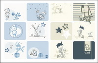 Cute cartoon graphics Vector