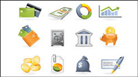 Commercial and financial icon vector material -2