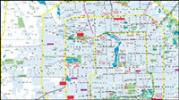Beijing city map vector