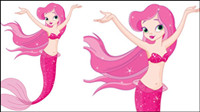 Cartoon Mermaid 03 - vector