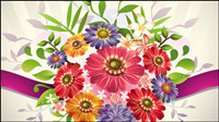 Beautiful bouquets 03 - vector