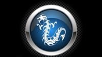Chinese dragon high light icon - vector