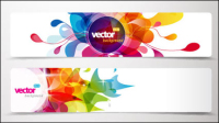 Dynamic pattern banner 01 - vector material