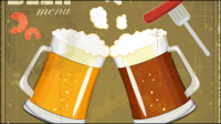 Vintage beer - vector material