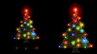 Colorful Christmas Tree 02 - Vector