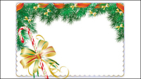 Christmas element border 01 - vector material