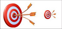 3D Style archery vector