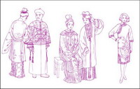 Song Dynasty Yuan Dynasty Apparel Apparel Apparel Ming Dynasty Qing Dynasty clothing line drawing