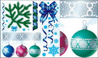 Christmas decoration Vector material