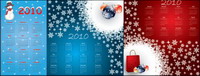2010 calendar template vector