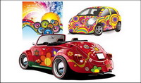 Disco party and car vector