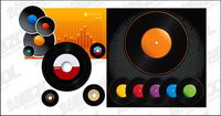 Vector color vinyl disc material