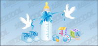 Baby supplies vector material-5