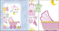 Baby supplies vector material