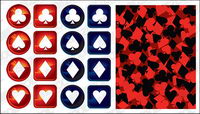 poker logo vector material