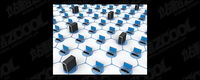 3D computer network connecting picture material-11