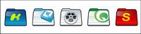 Three-dimensional cartoon folder icon transparent PNG