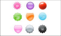 Web 2.0 decorative badge series png & psd source