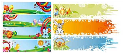 Easter Eggs Feature Vector material