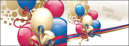 Balloon Ribbon Bow vector material