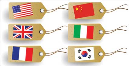 Flag tag vector material