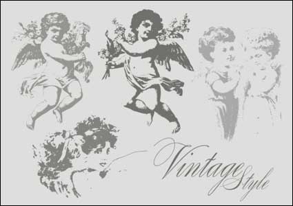 Vintage Angel Vector