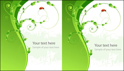 Vector ladybug green	