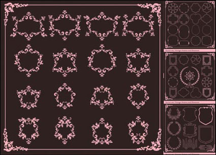 European Classic lace border Vector