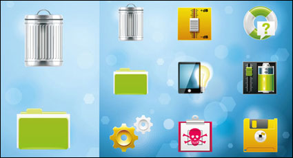 Very delicate system icon vector material -6