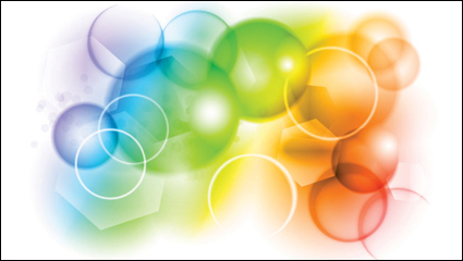 Colorful bubbles background - vector material