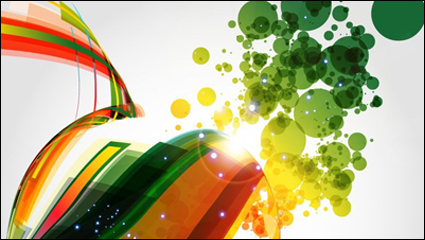 Symphony of dynamic light vector background material -5