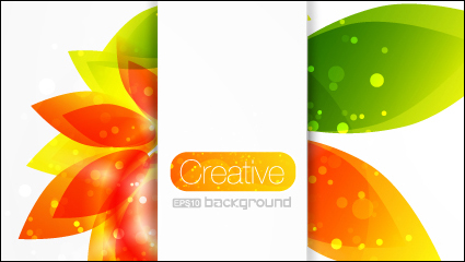 Creative floral background vector material -2