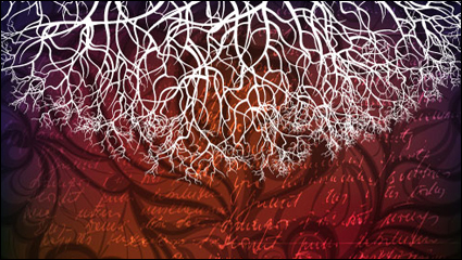 Tree silhouette background 03-- vector material