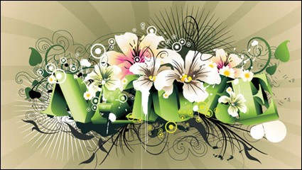 Three-dimensional character theme vector material -1