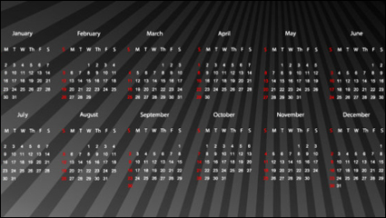2012 calendar 02 - vector