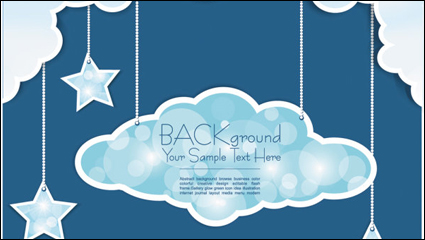 Weather pattern background material 02 - vector