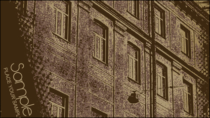 The exquisite European-style building decoration painting 02 - Vector material