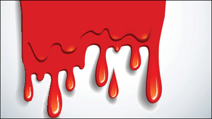 Cartoon red blood 05 - vector