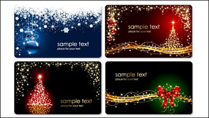 Gorgeous Christmas tree vector material