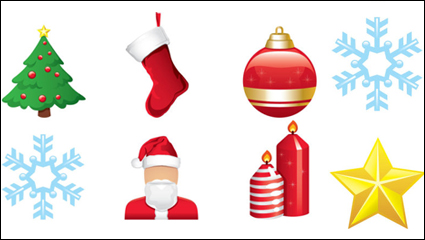 Christmas cartoon elements - vector