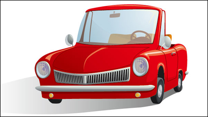 Cartoon automotive illustrator 03 - vector material
