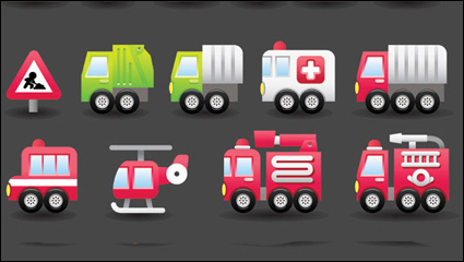 Cute transport vector material -4