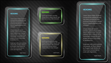 Glass texture border 02 - vector material